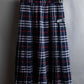 "BURBERRYS" Nova check pattern belted cropped quilted skirt