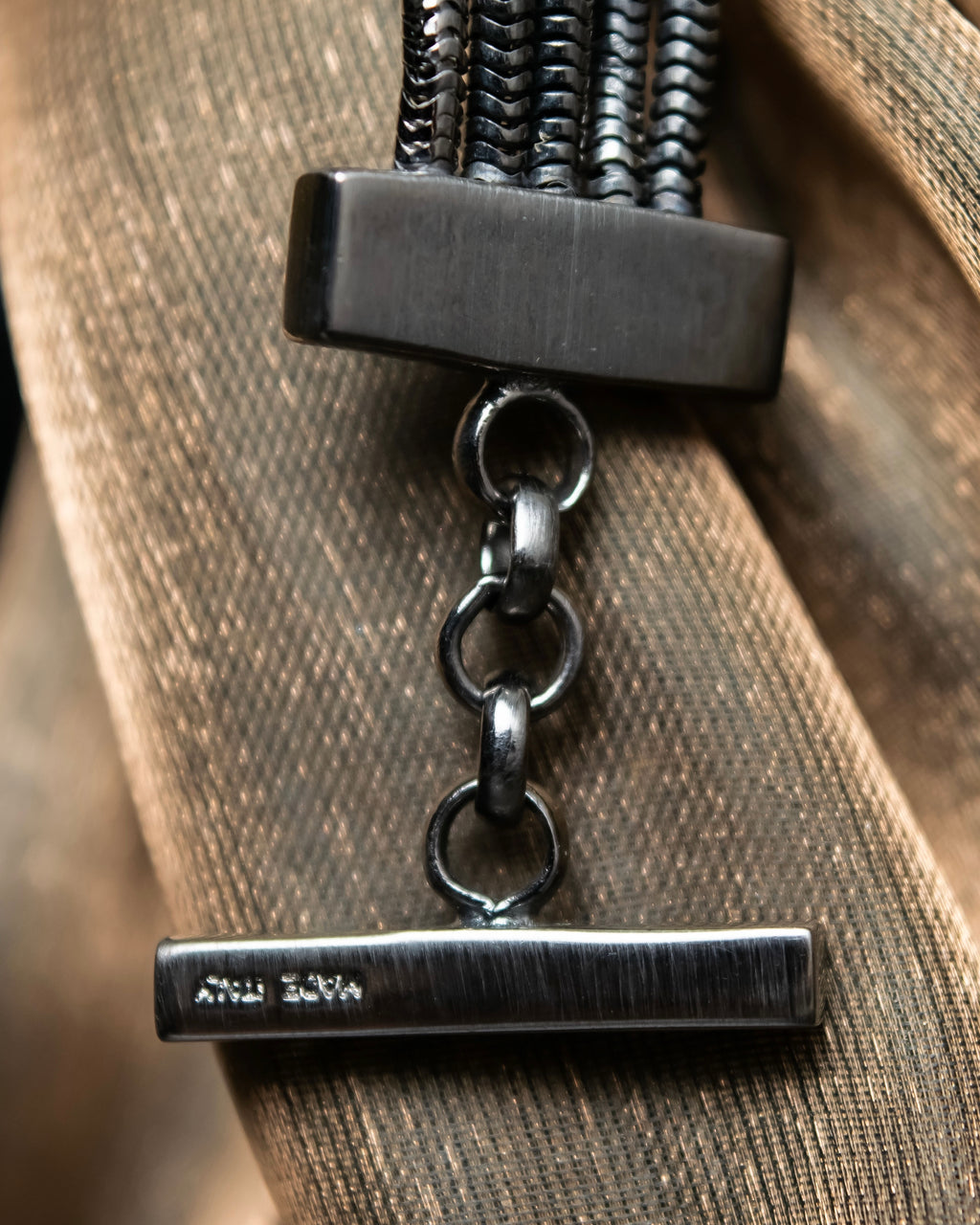 "Ferragamo" Gancini motif five row bracelet