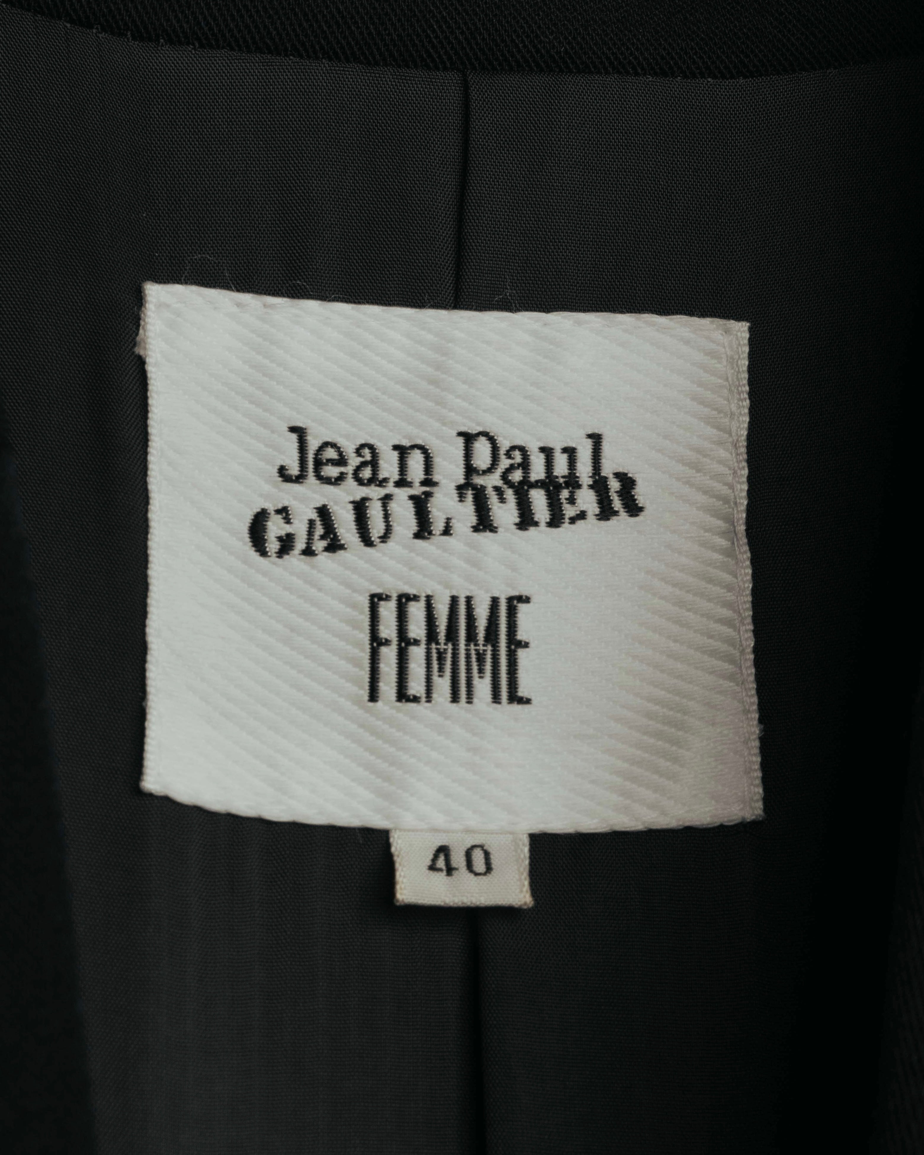-SPECIAL- “Jean Paul GAULTIER FEMME” 2005-2011 Corset lace-up tailored zip jacket