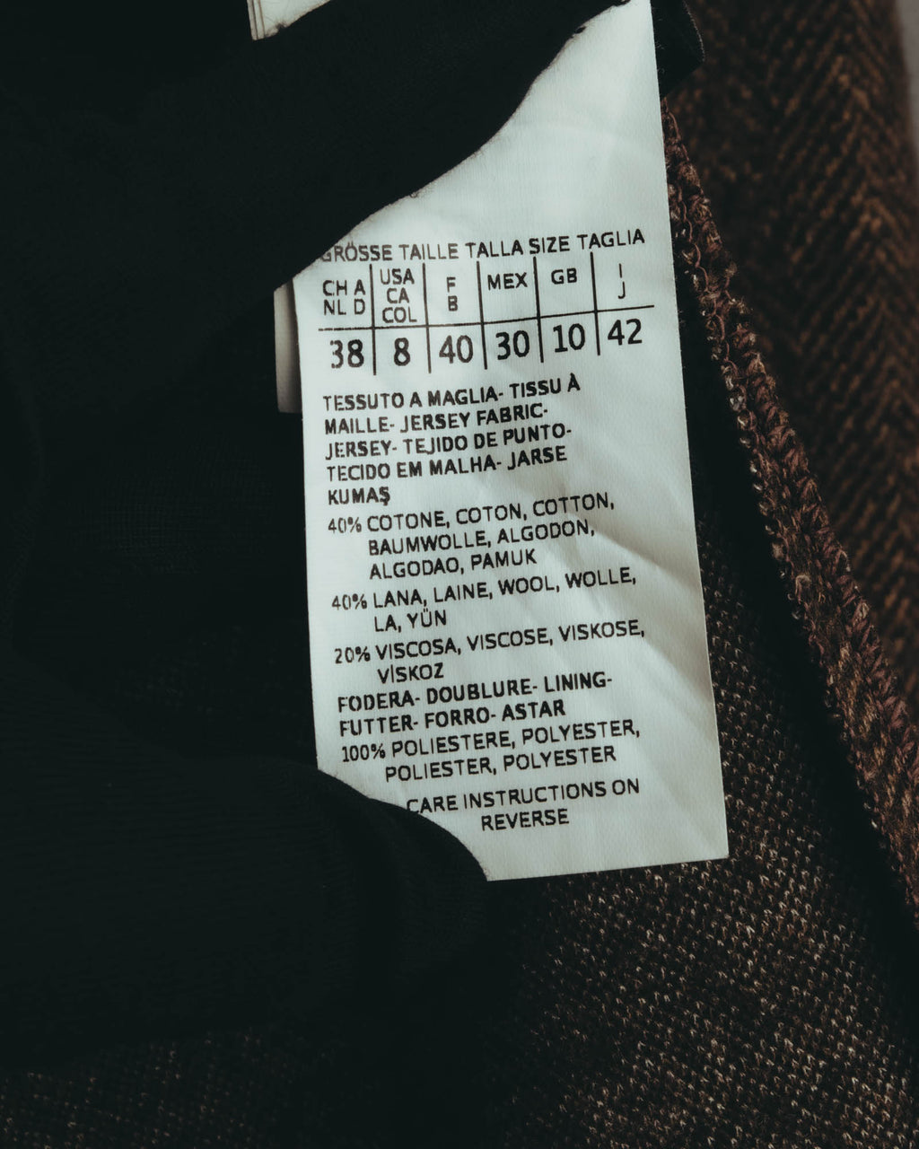 “WEEKEND MaxMara” 2010’s herringbone jersey single-button tailored jacket