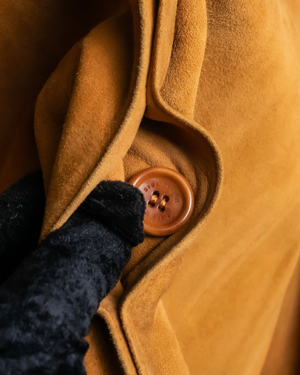 "LOEWE" Out pocket detail oversized suede jacket
