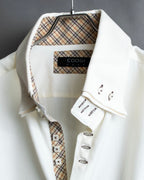 "COOGI" Double collar distinctive buttons relaxed shirt