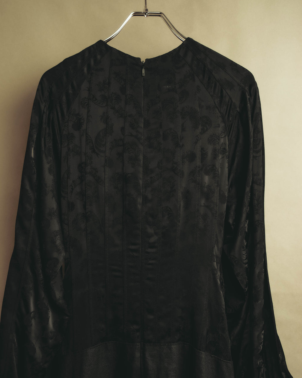 –SPECIAL– “LOEWE” 10’s-20’s Floral jacquard gathered long dress