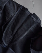 "US navy inspired lace back wide sailor pants"