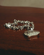 "Christian Dior" 00's Crystal saddle bag pendant necklace