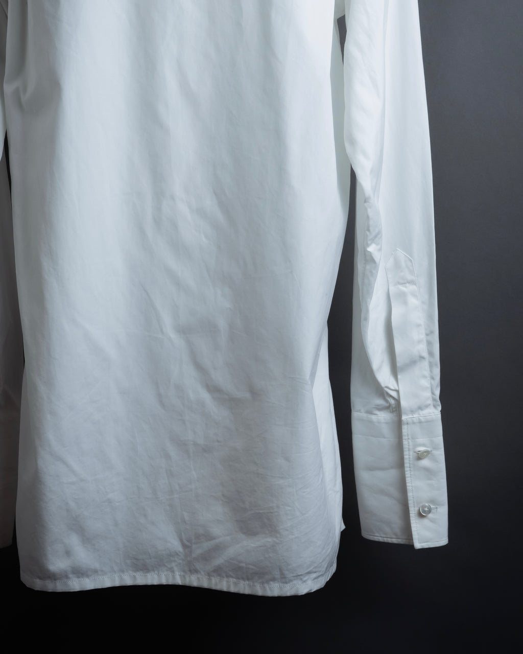"MAISON MARGIELA" 20AW Long cuff design cotton white shirt