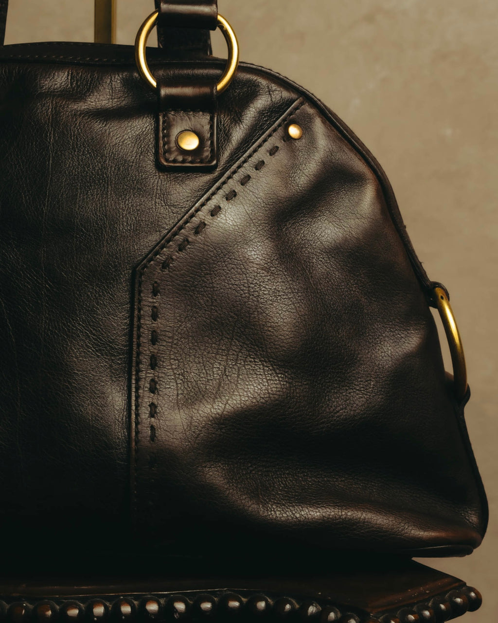 -SPECIAL- “Yves Saint Laurent” 00’s-10’s Muse leather handbag