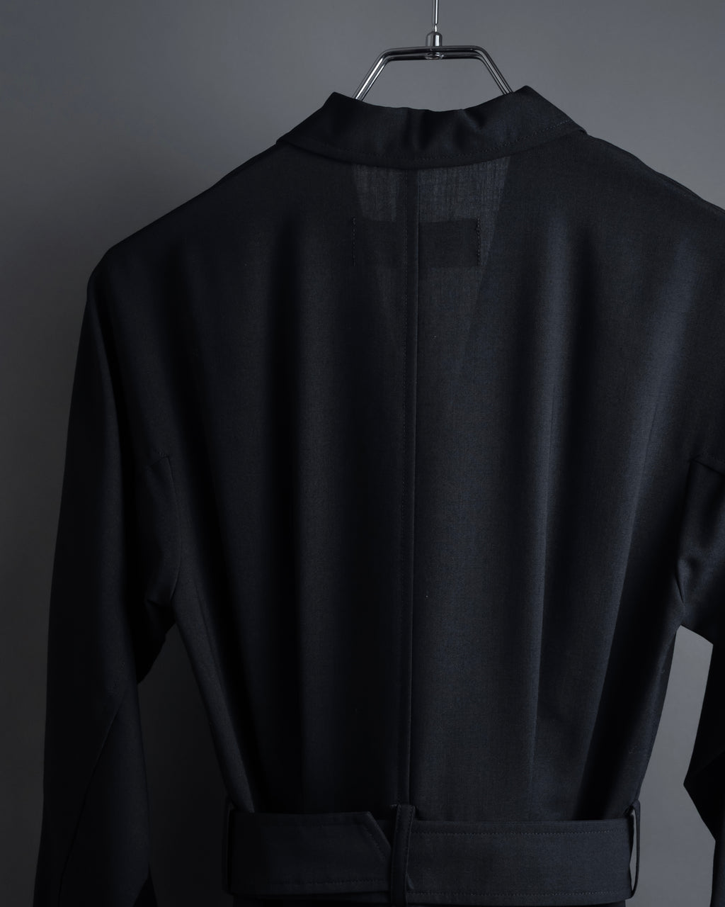 "tricot COMME des GARCONS" 90's Tailored collar belted long dress