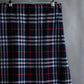 "BURBERRYS" Nova check pattern belted cropped quilted skirt