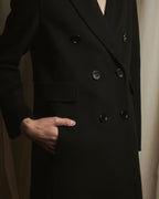 Abrigo largo estructurado de doble botonadura de Chester de S Max Mara 21AW