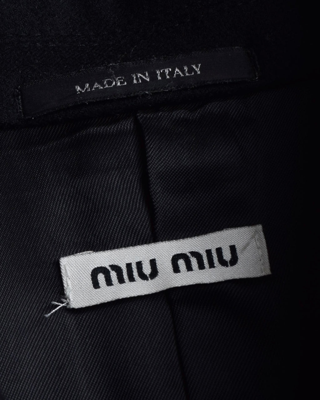 "MIU MIU" Military details trimmings tailored jacket
