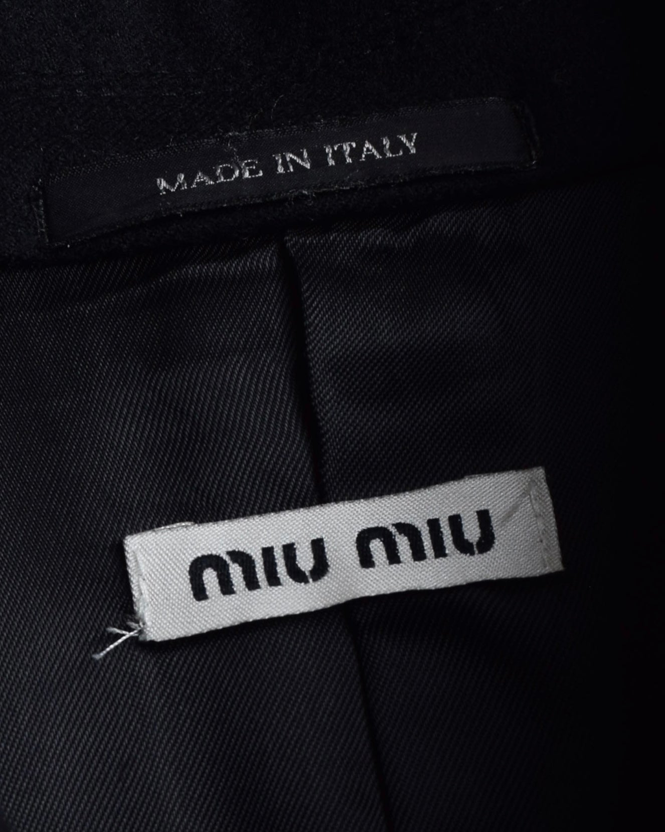 "MIU MIU" Military details trimmings tailored jacket