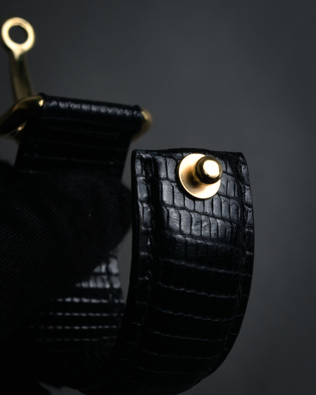 “GUCCI” 90’s-00’s Lizard horsebit bracelet