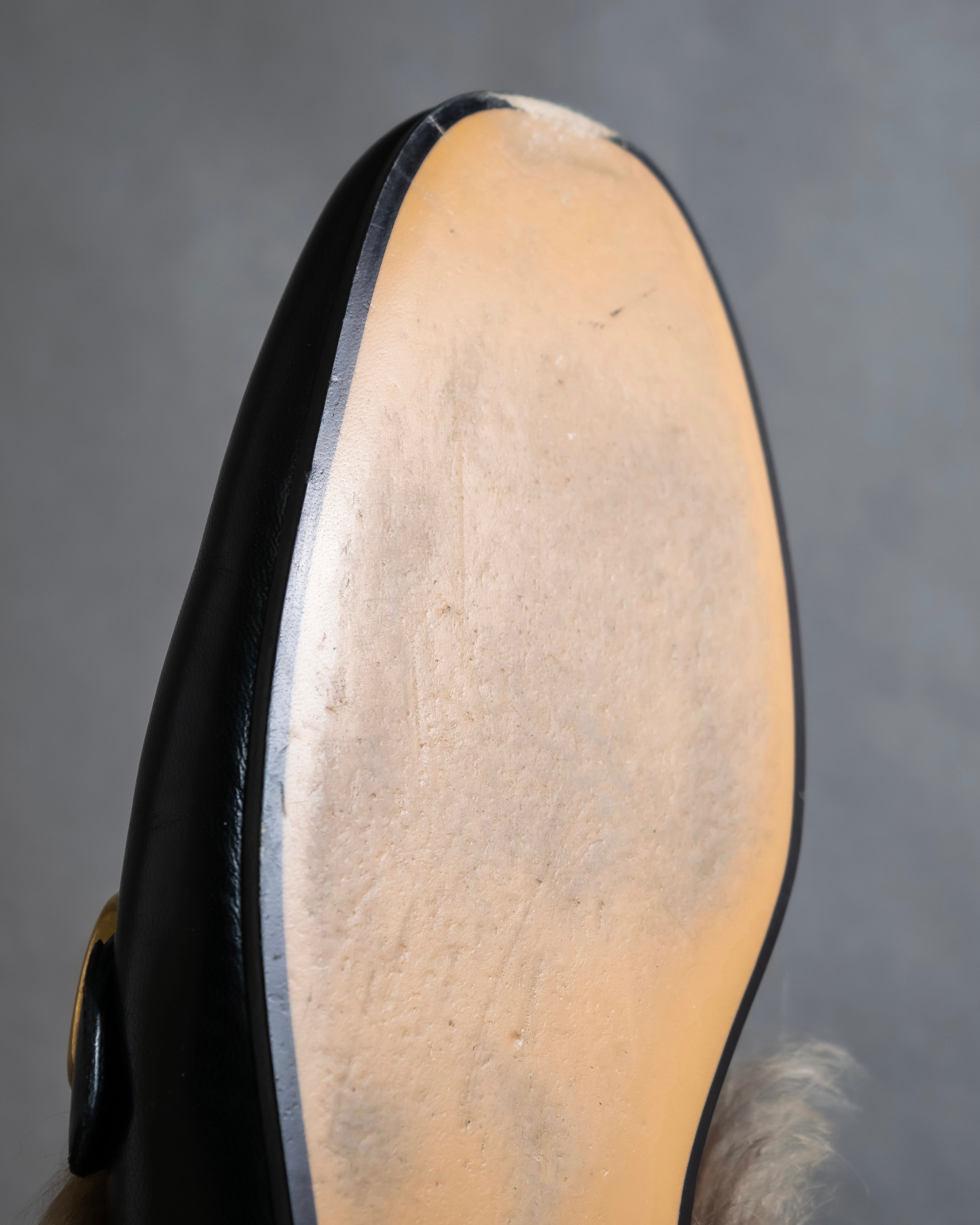 "GUCCI" GG logo design princetown loafers