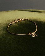 "Christian Dior" 80's-90's Gold tone rhinestone bracelet