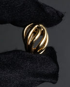 "Christian Dior" Twisted dome-shaped design earring