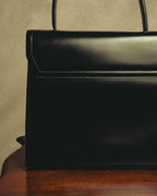 "LOEWE" 80's-90's Structured top-handle shoulder bag