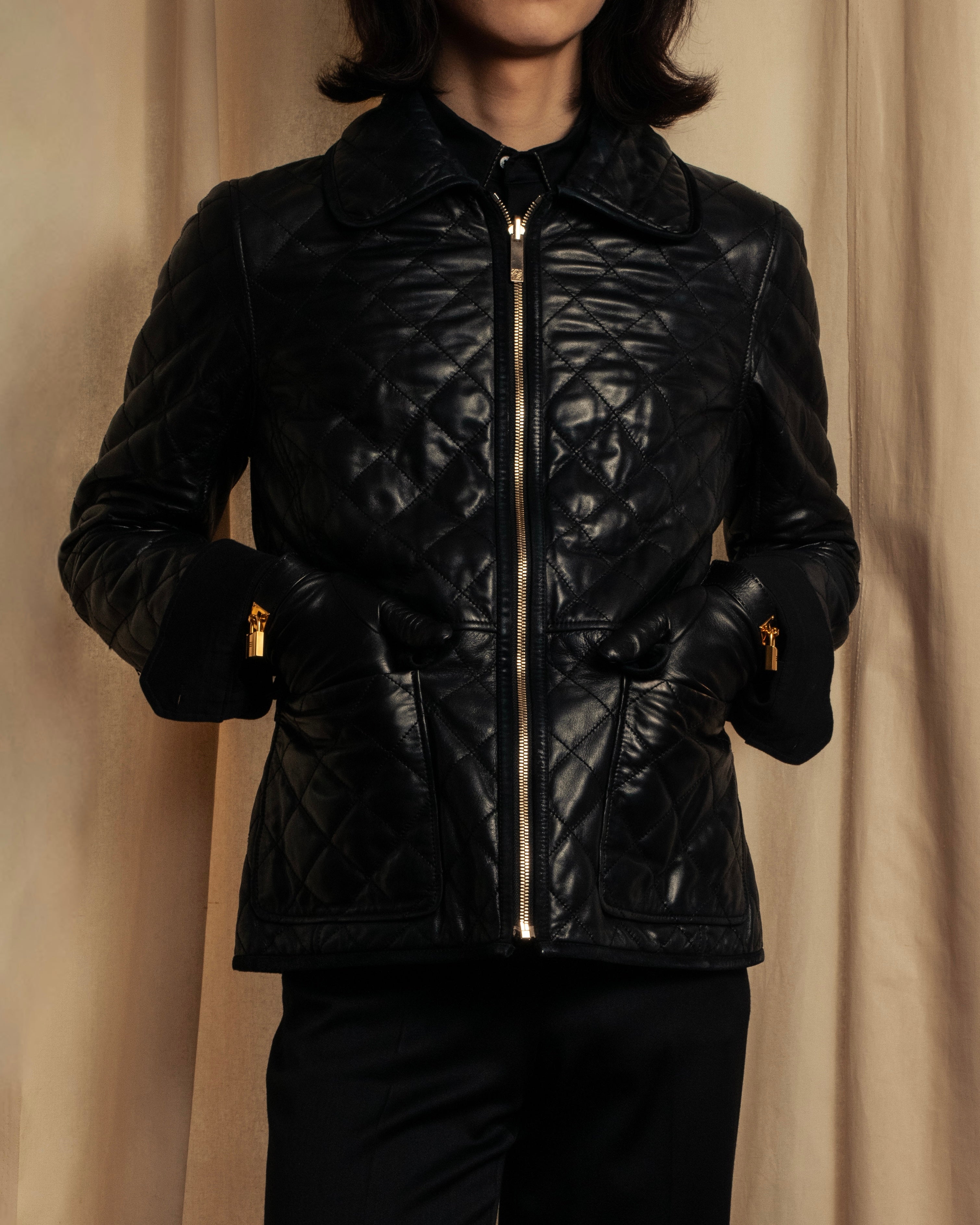 -SPECIAL- "LOEWE" 2009-2013's Quilted design reversible lambskin jacket