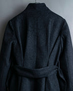 "RUIRUE BOUTIQUE" Shawl collar flare silhouette coat