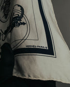 "Hermès" Classic ex libris silk scarf