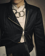 -SPECIAL- “Jean Paul Gaultier” 90’s-00’s sculptural metal ring necklace