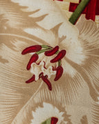 "Christian Dior" Houndstooth floral square scarf