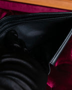 "Dior" Logo engraved bi-fold leather wallet