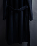 -SPECIAL- "CARUSO"
 Fur collar design belted melton coat