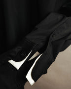 “Alexander McQueen” 10’s Layered double-collar contrast trim shirt