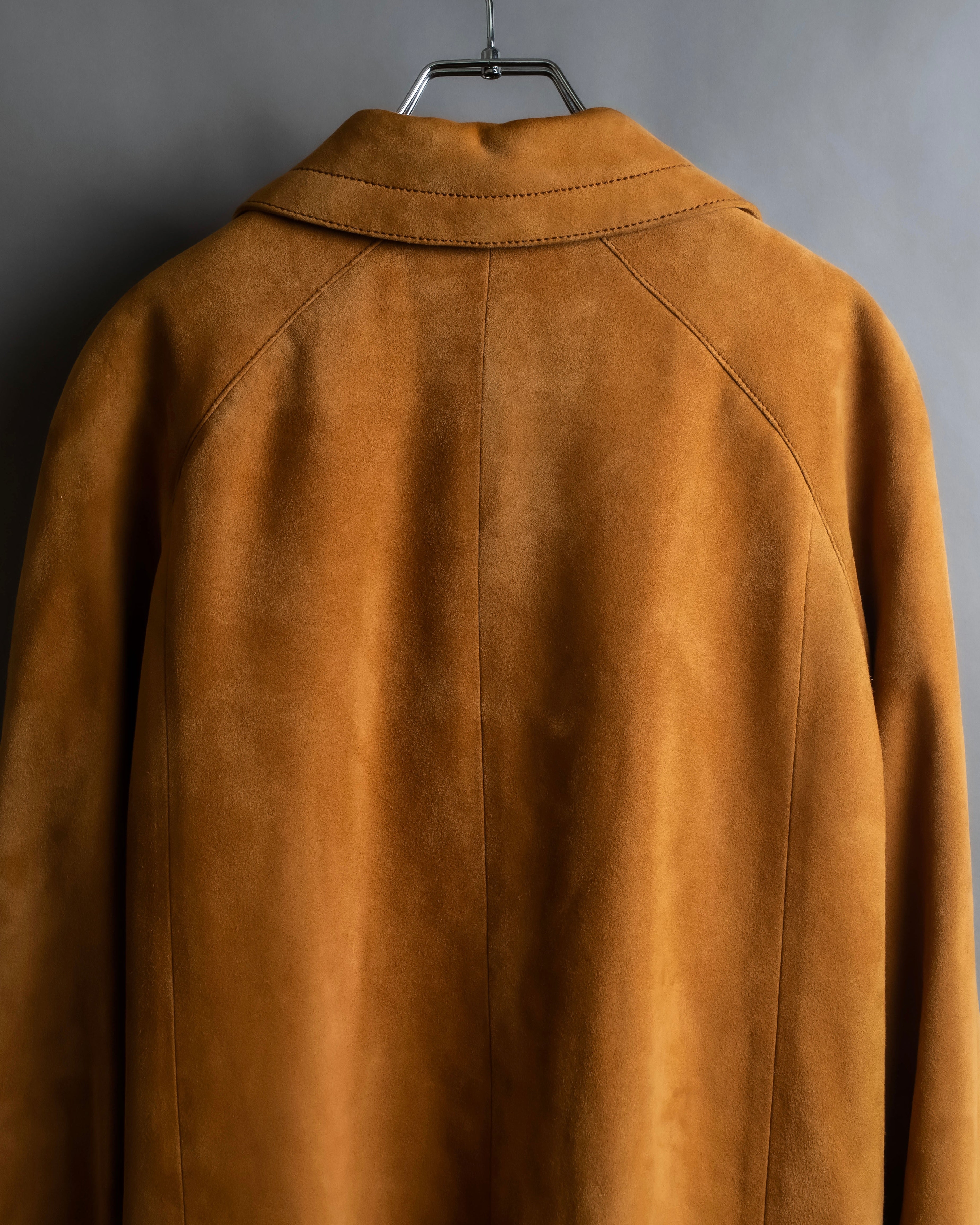 "LOEWE" Out pocket detail oversized suede jacket