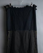 "A-POC" Wrap design high slit skirt