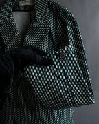 "MARNI" Geometric pattern double-breasted tailored jacket