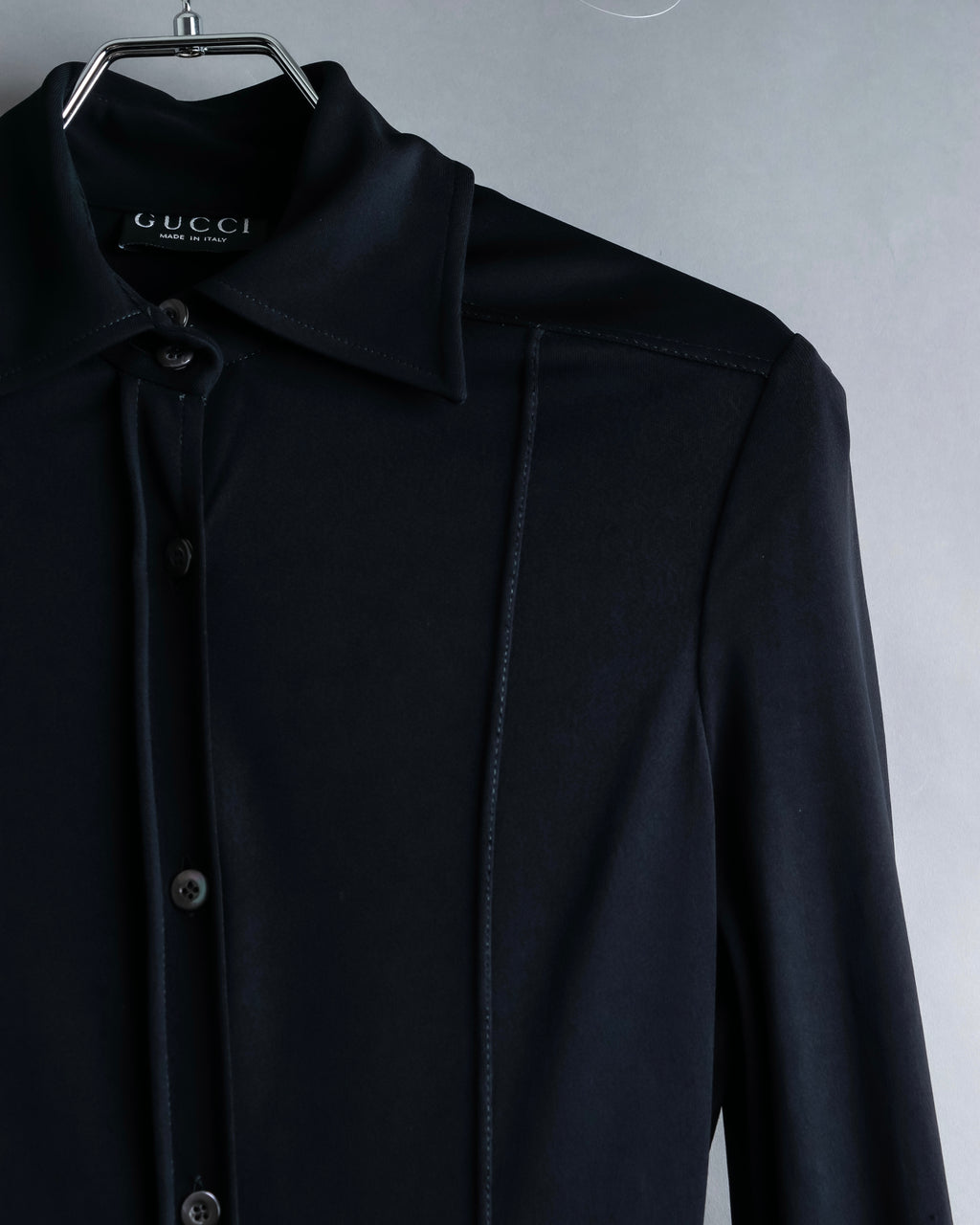 "GUCCI" Drawstring design pintuck long shirt