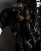 "FENDI" 1970's oversized astrakhan fur coat