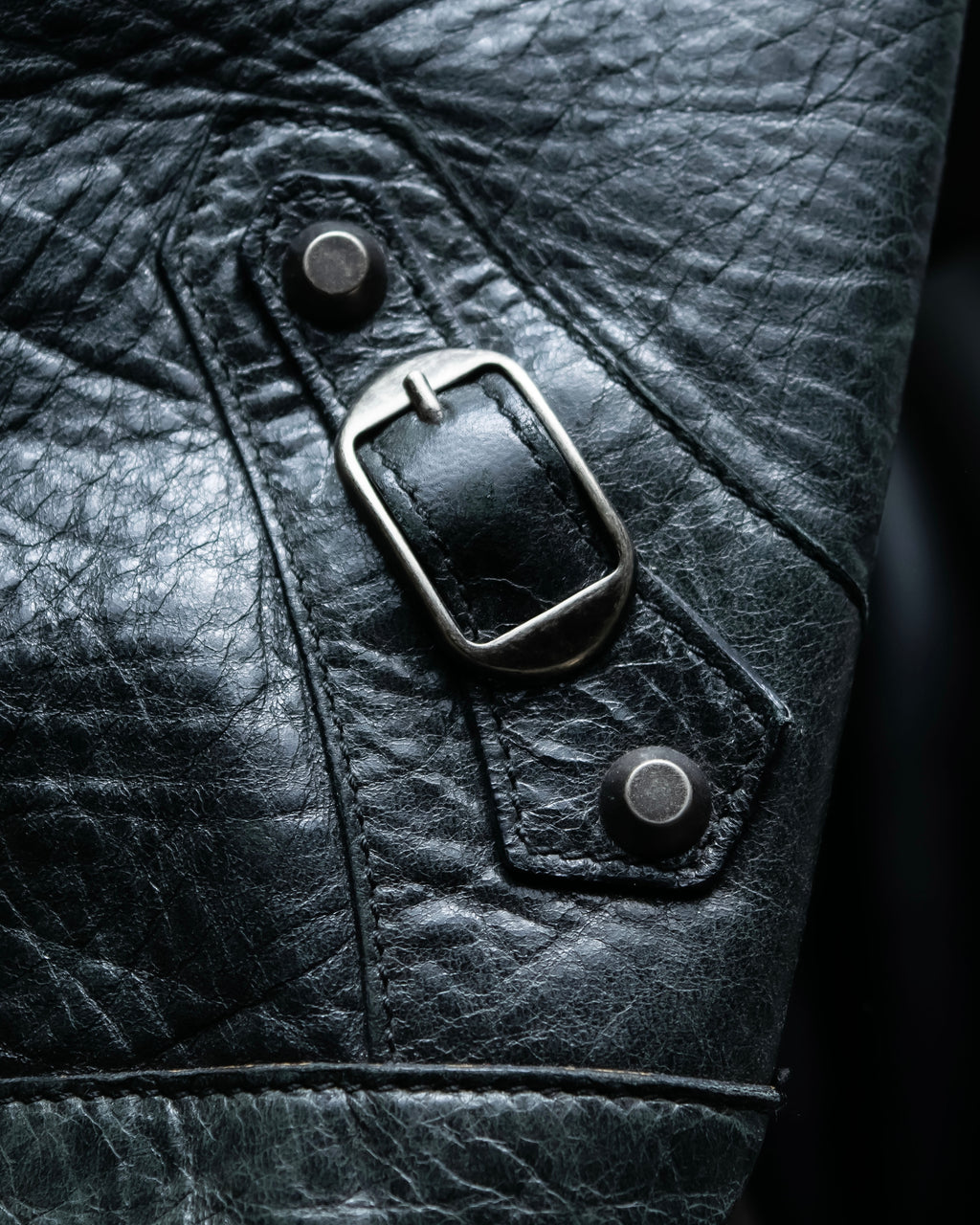 “BALENCIAGA” The Day leather shoulder bag