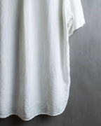 "HUGO BOSS" Linen oversized half sleeve button down shirt