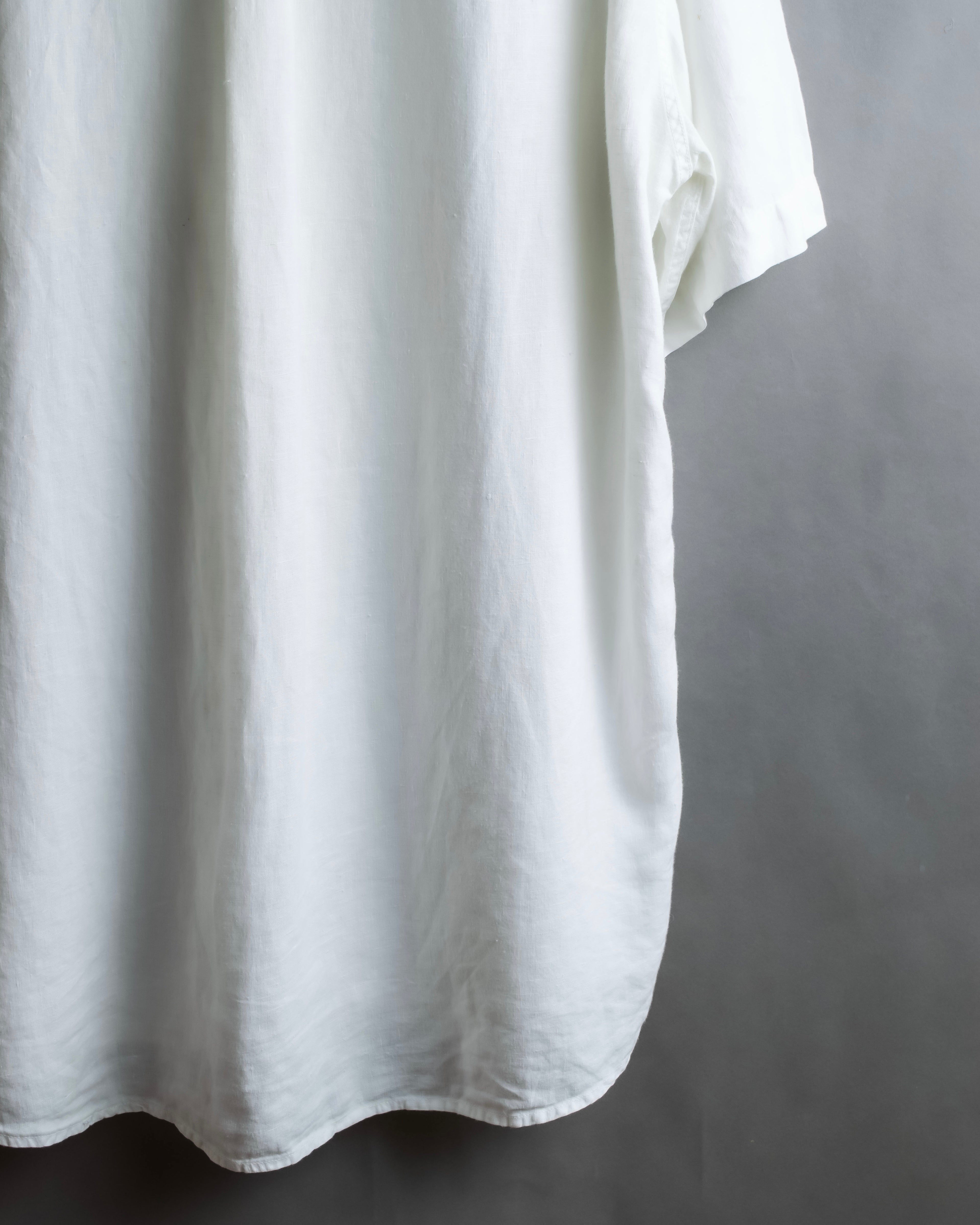 "HUGO BOSS" Linen oversized half sleeve button down shirt