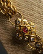 -SPECIAL- “CHANEL” 80’s-90’s ornate gold chain necklace