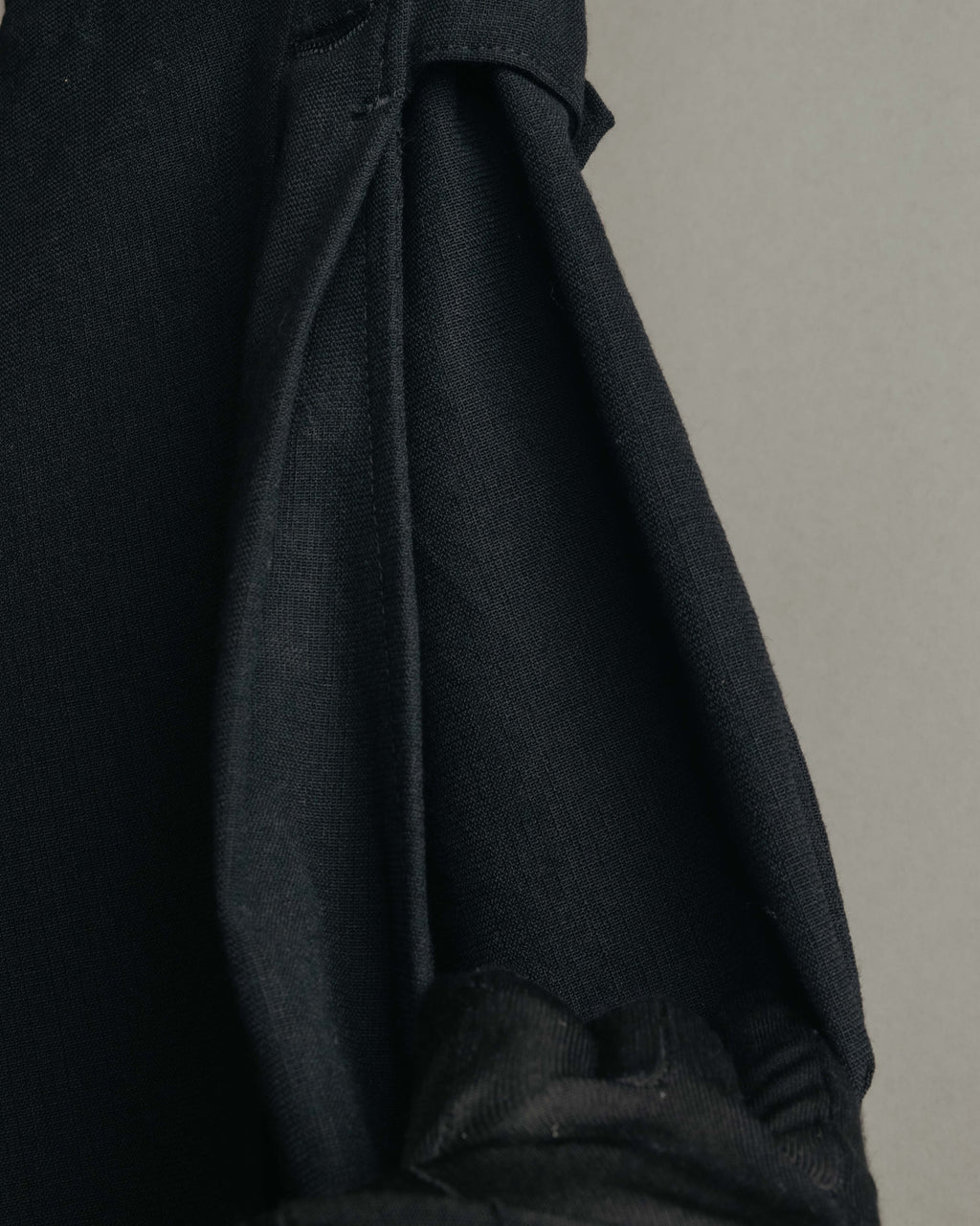 "Y’s" 90's-00's Vintage architectural high-waisted wide tapered wool trousers