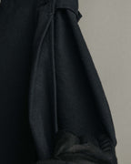 "Y’s" 90's-00's Vintage architectural high-waisted wide tapered wool trousers