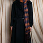 "GUCCI" Ombre stripe pattern fringe design silk long stole