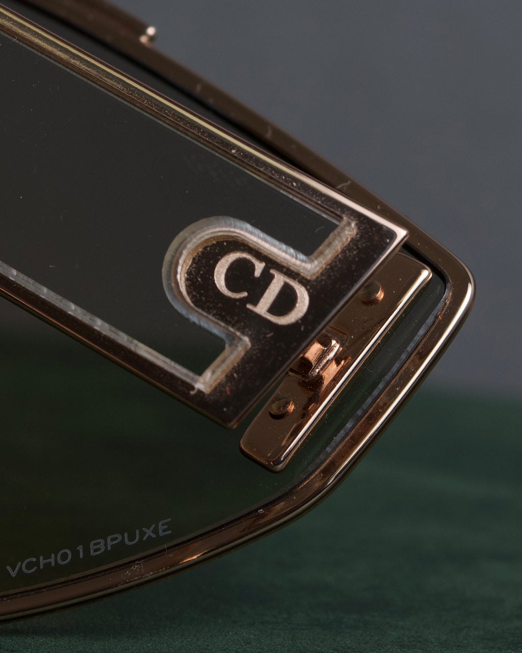 "Christian Dior" Metal acetate combination design sunglasses