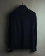 "CÉLINE" 70's-80's Sulky logo embroidered long sleeve shirt