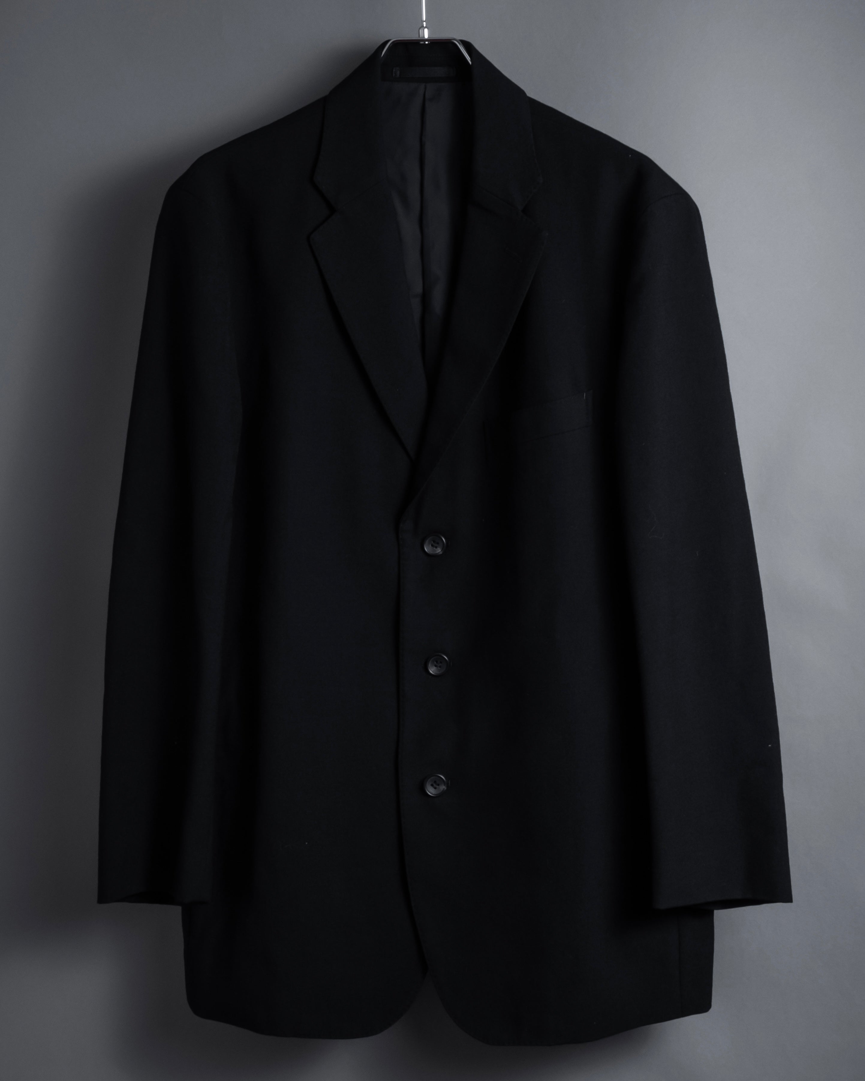 "ISSEY MIYAKE" 00AW Simple detail wool tailored jacket