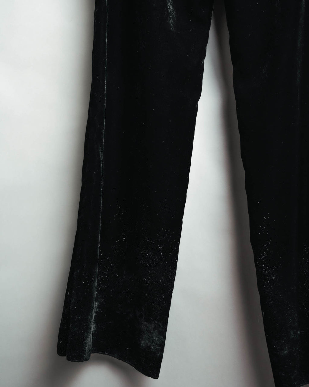 -SPECIAL- “SAINT LAURENT” 2016’s- lamé velvet tuxedo trousers