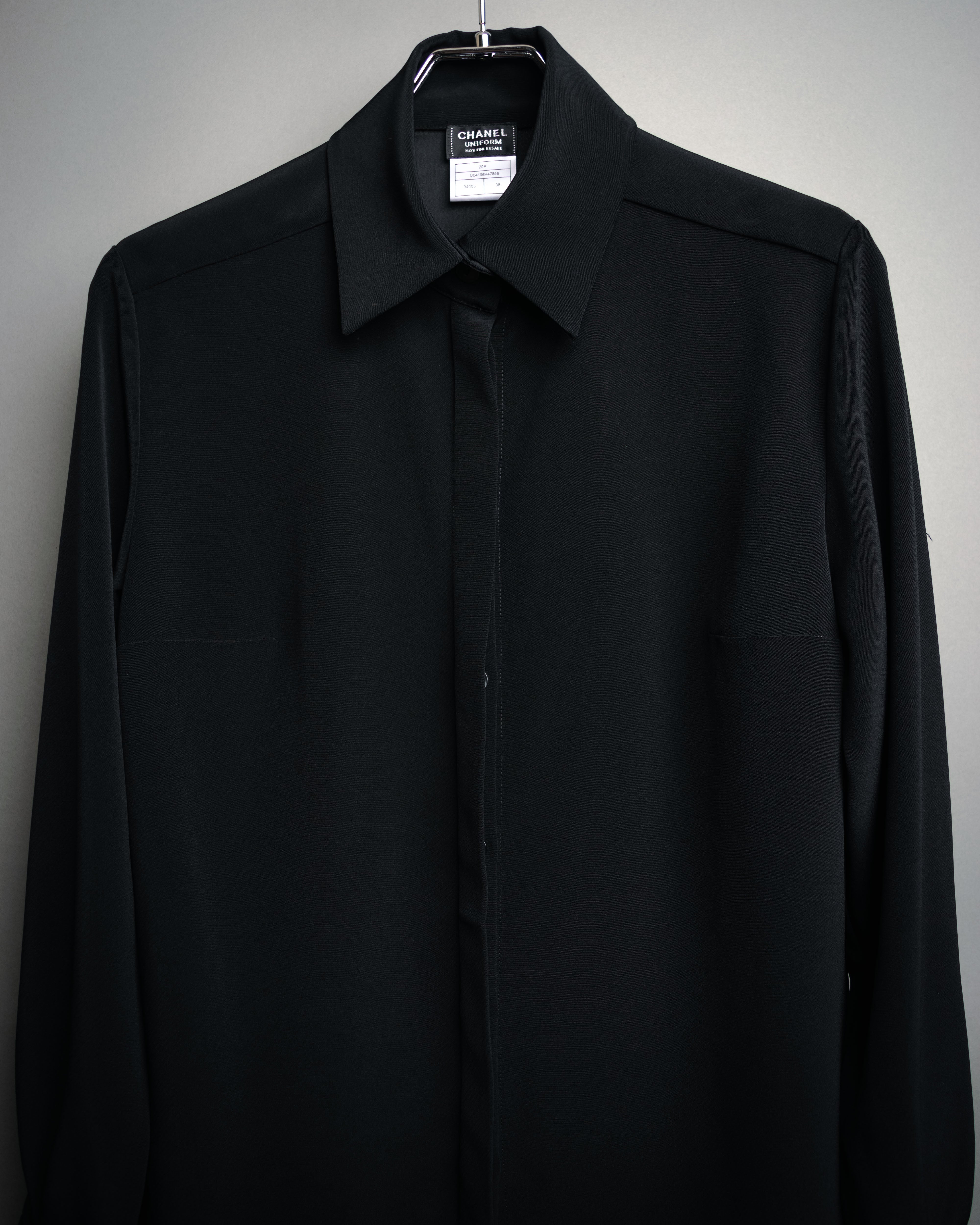 CHANEL (Chanel) - Uniform Shirt - Black - 38 - 20SS Concealed