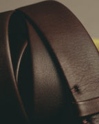 "Ermenegildo Zegna" Classic stitched leather belt