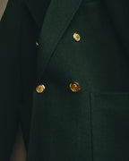 "Yves Saint Laurent" late 80's-early 90's Structured wool mohair double breasted coat