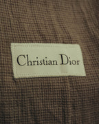 “Christian Dior” 90’s-00’s Fine-check wool three-button tailored jacket