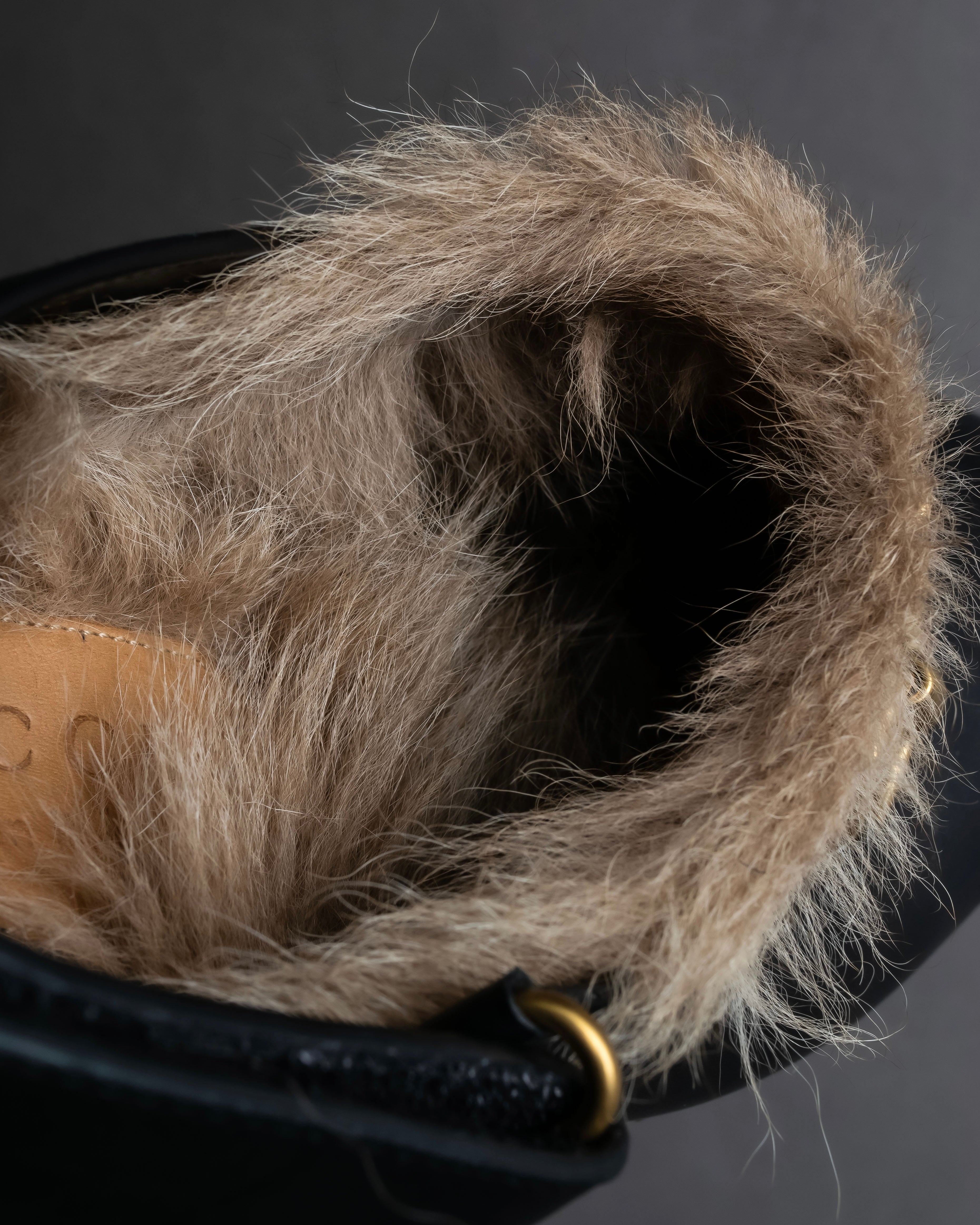 "GUCCI" Horsebit design Princetown heeled loafers